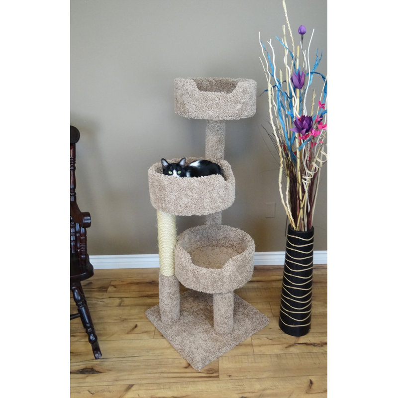 New Cat Condos 52" Deluxe Cat Tree & Reviews Wayfair
